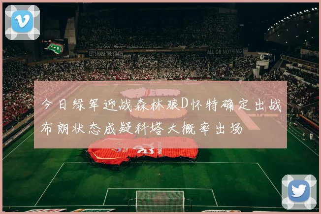今日绿军迎战森林狼D怀特确定出战布朗状态成疑科塔大概率出场